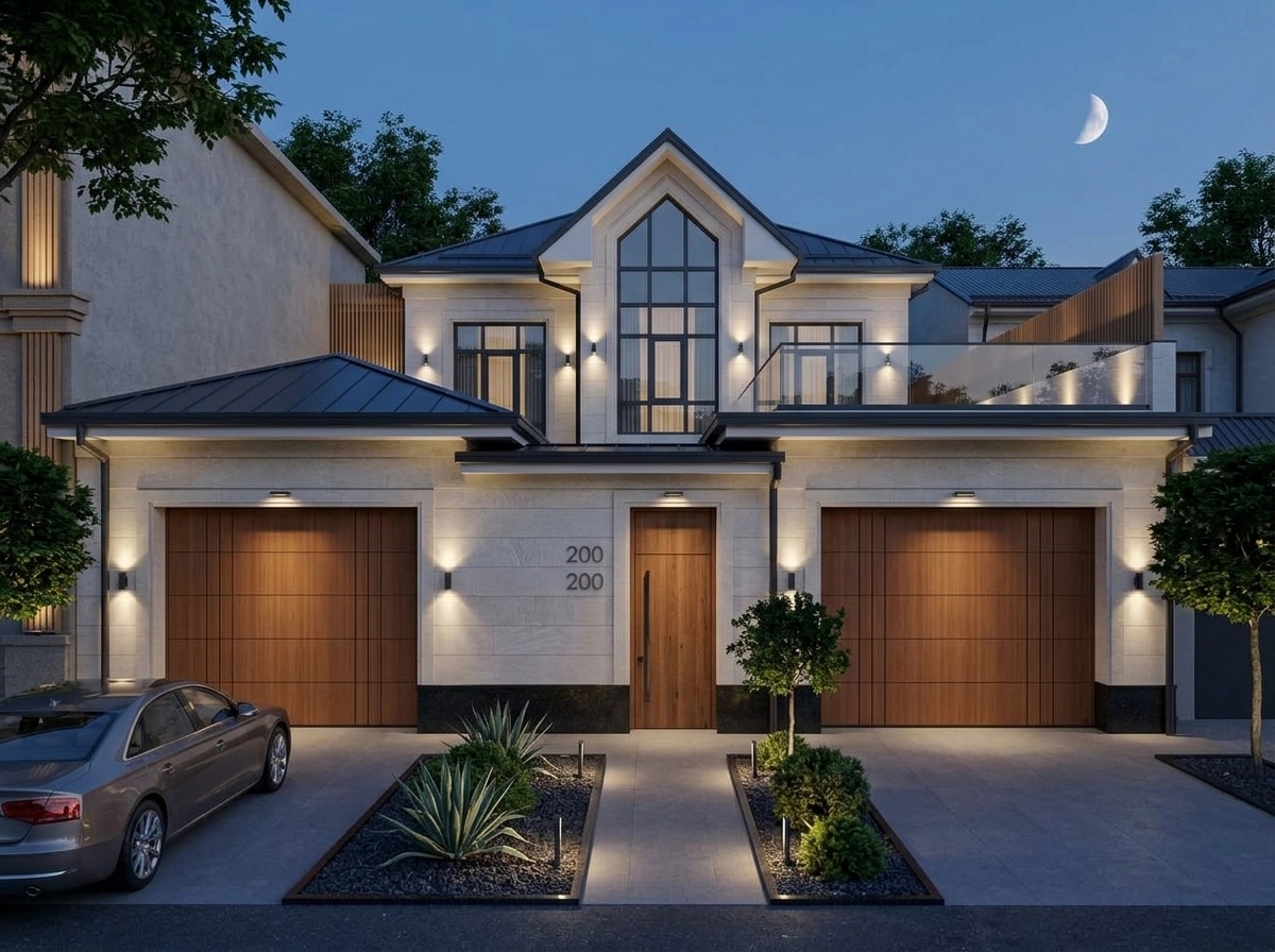 Contemporary Facade Fasad design — facade photo by GenRoom AI