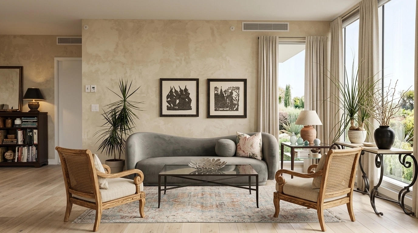 Interior design in Mediterranean style — Living Room by GenRoom AI