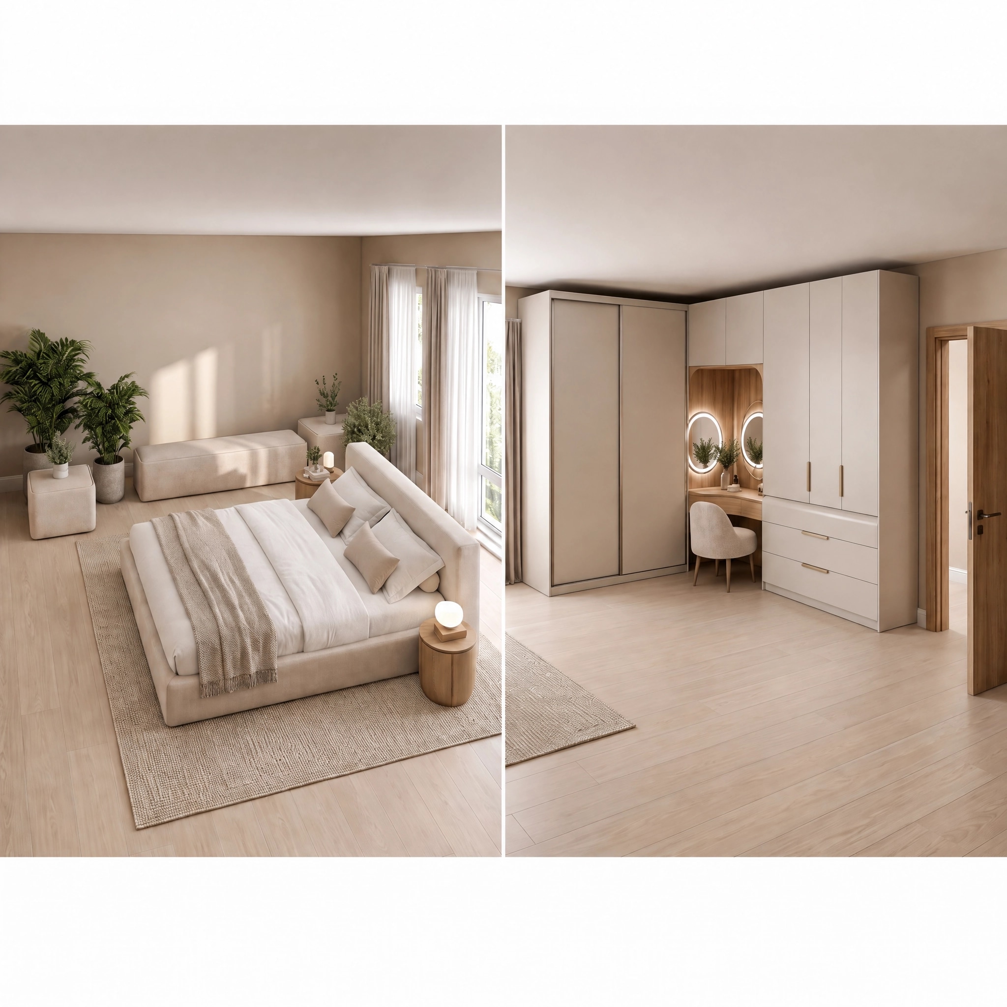 Interior design in Minimalism style — Living Room by GenRoom AI