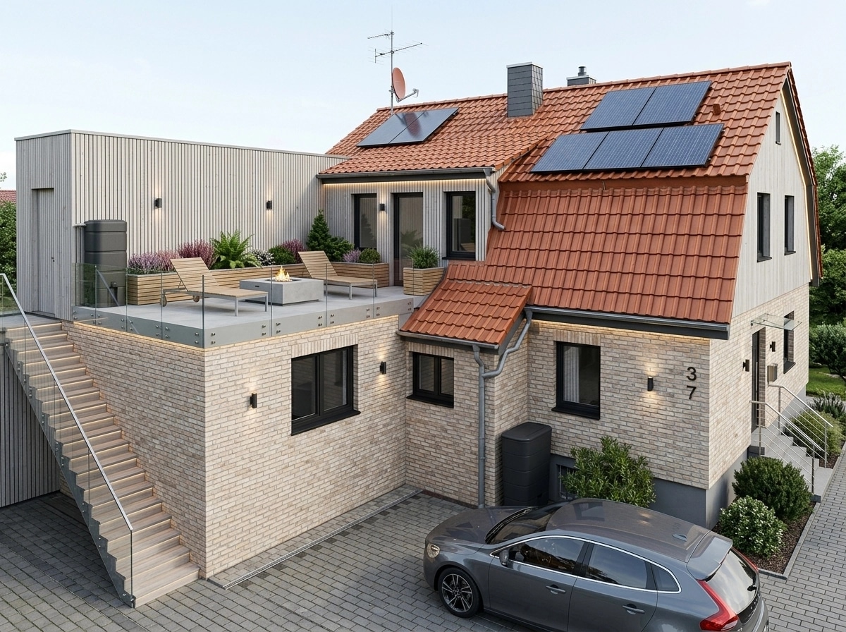 Scandinavian Facade Facade design — facade photo by GenRoom AI