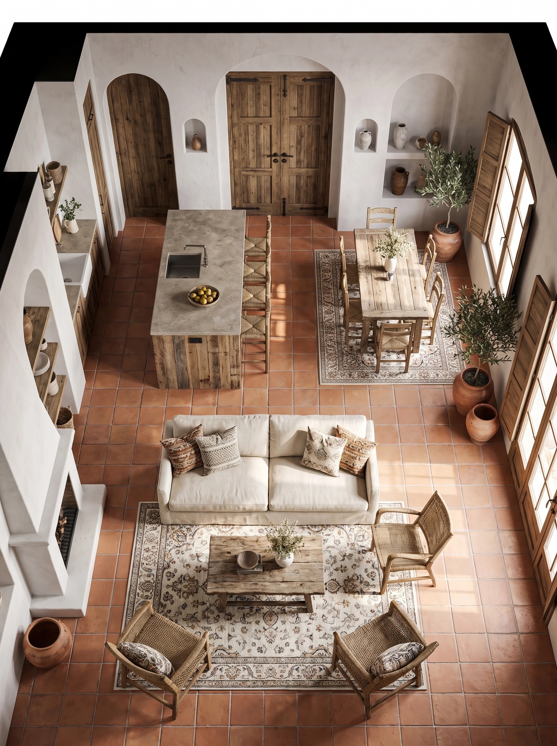 Interior design in Mediterranean style — Living Room by GenRoom AI