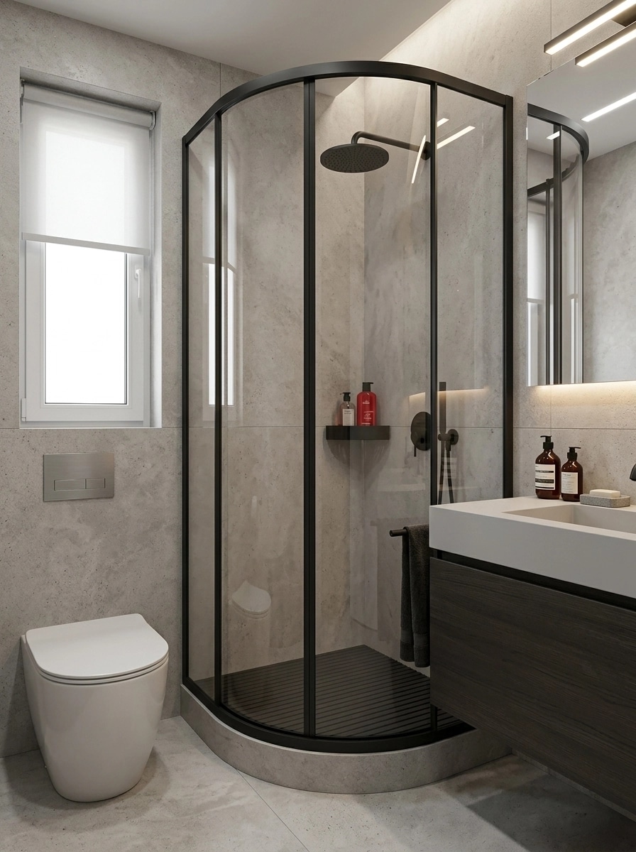 Minimalism Bathroom design — interior photo by GenRoom AI