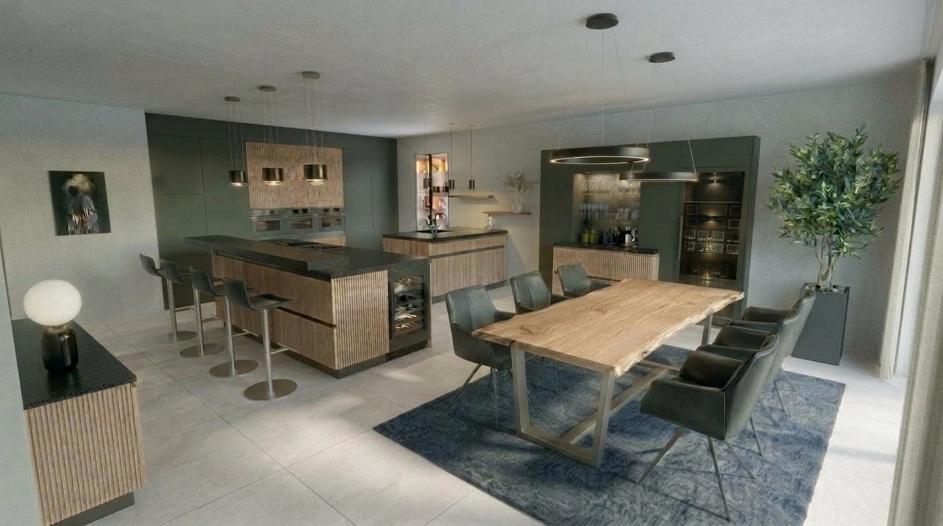 Kitchen interior in no_style style — photo by GenRoom AI