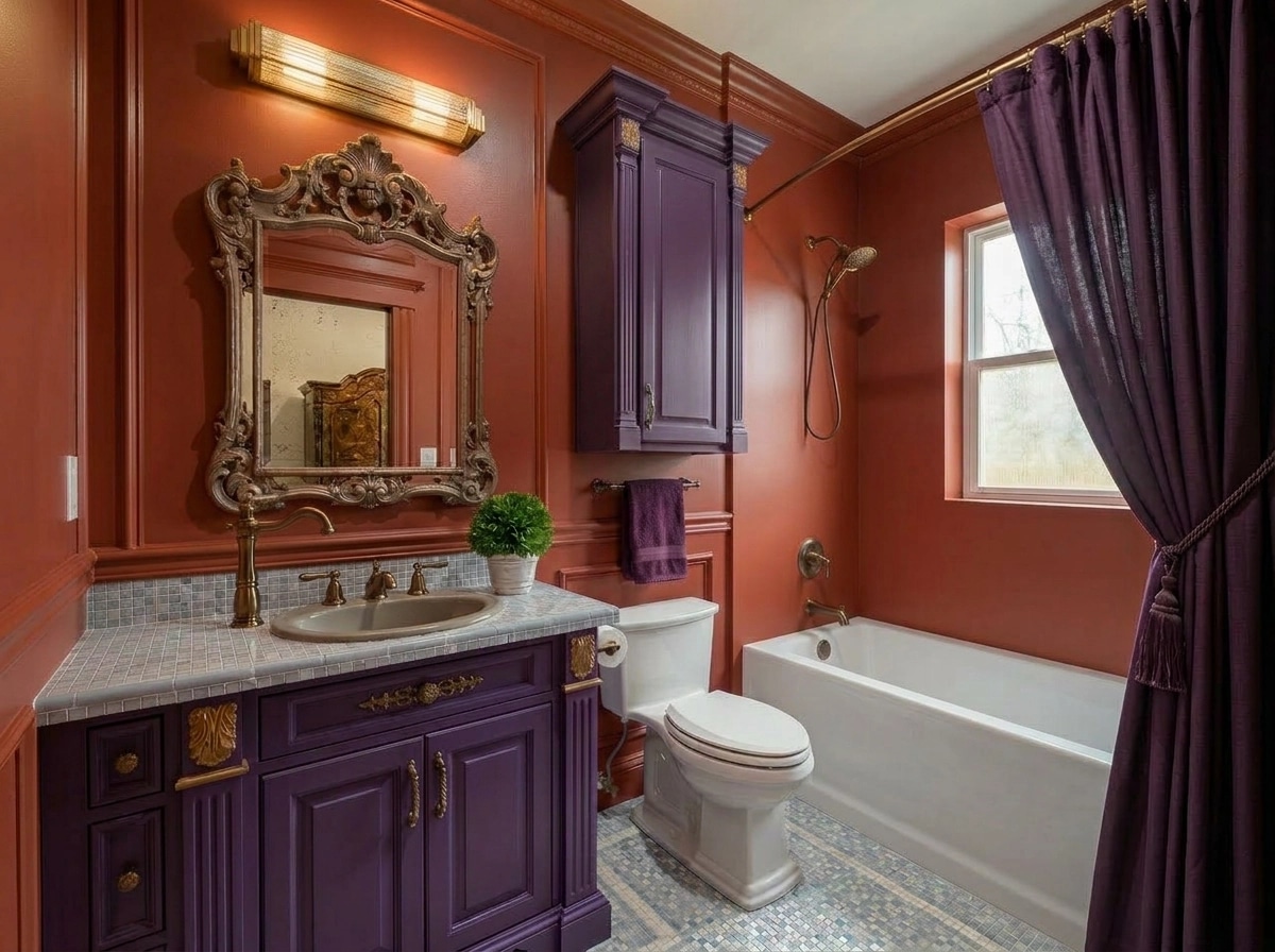 Interior design in Mid-Century Modern style — Bathroom by GenRoom AI