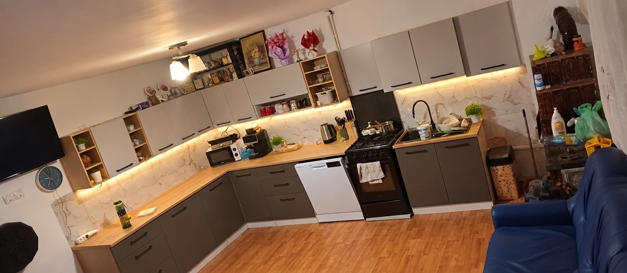 Kitchen interior in Contemporary style — photo by GenRoom AI