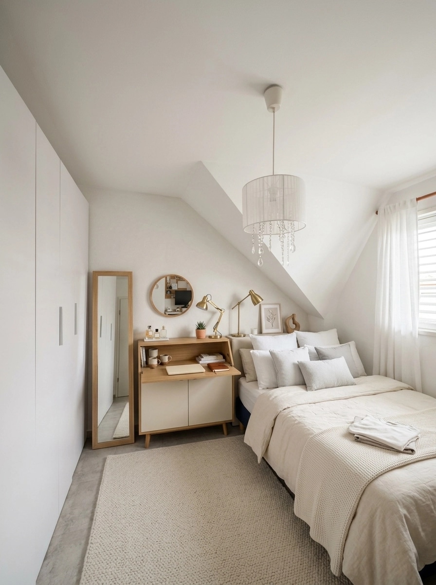 Scandinavian Bedroom design — interior photo by GenRoom AI