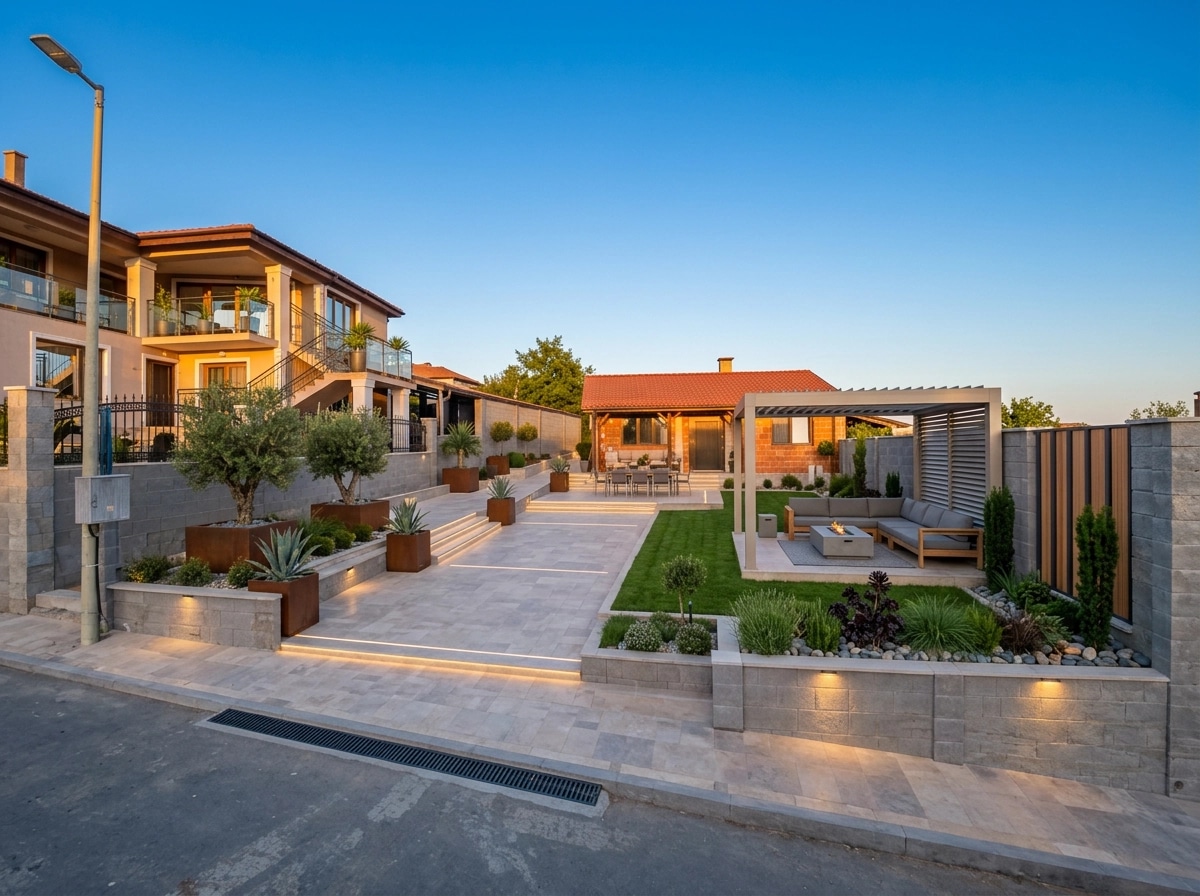 Landscape design in Contemporary Yard style — Yard by GenRoom AI