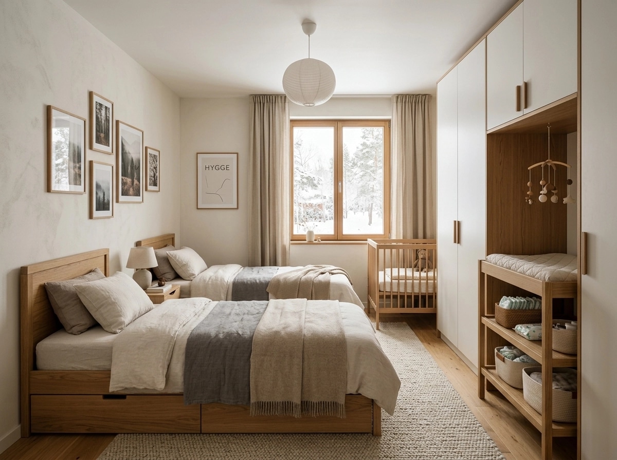 Scandinavian Bedroom design — interior photo by GenRoom AI