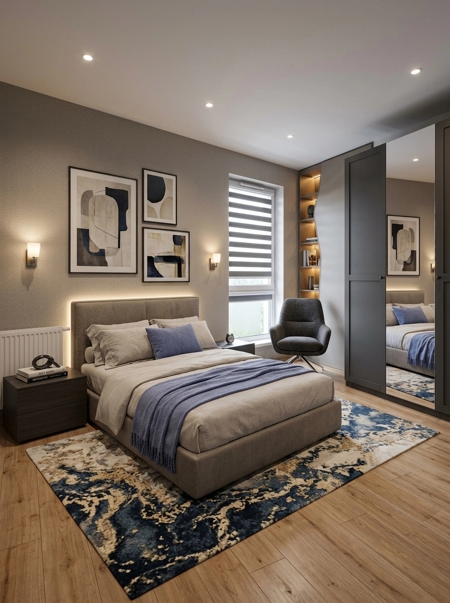 Contemporary Bedroom design — interior photo by GenRoom AI
