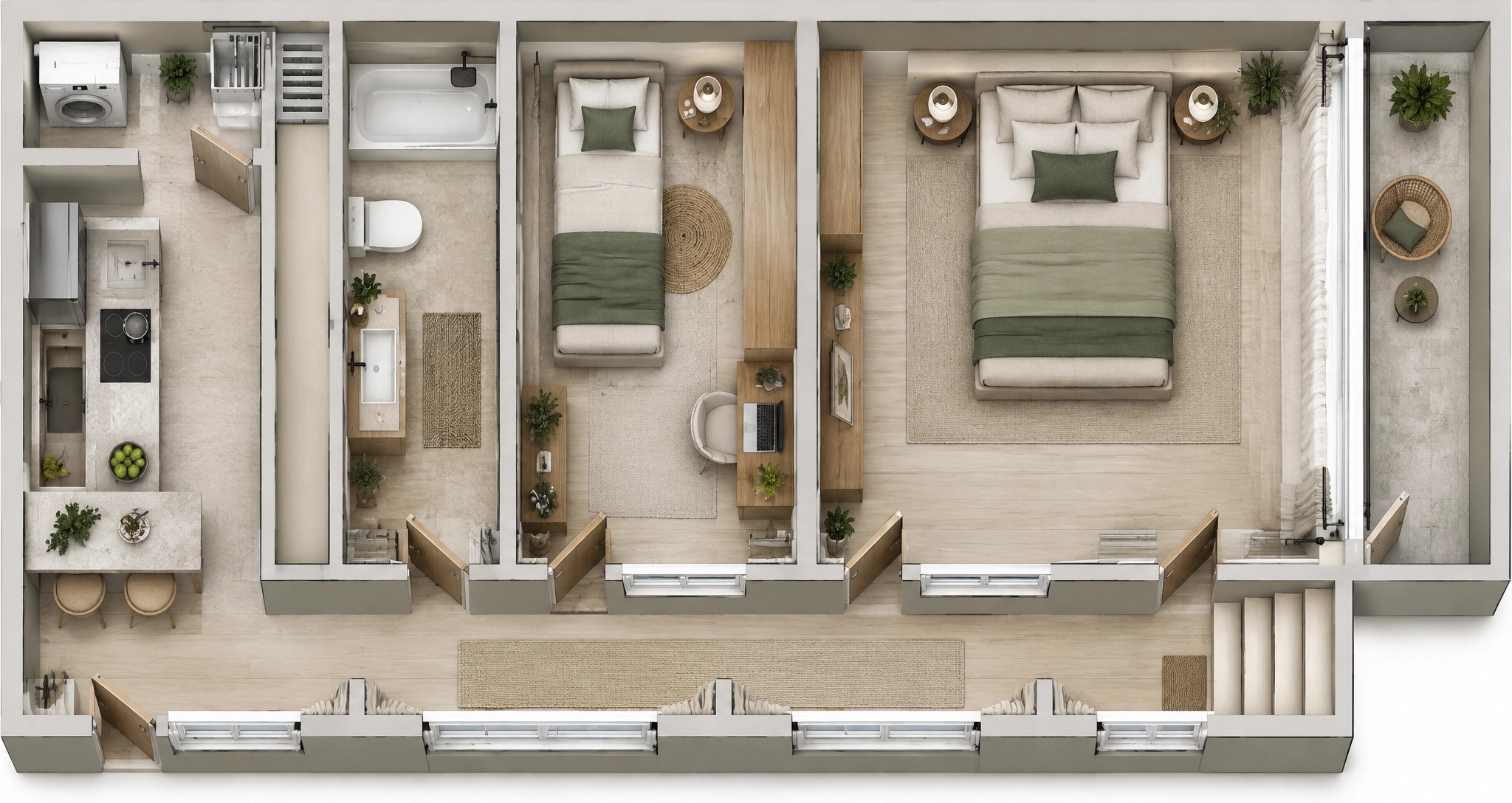 Interior design in Minimalism style — Living Room by GenRoom AI