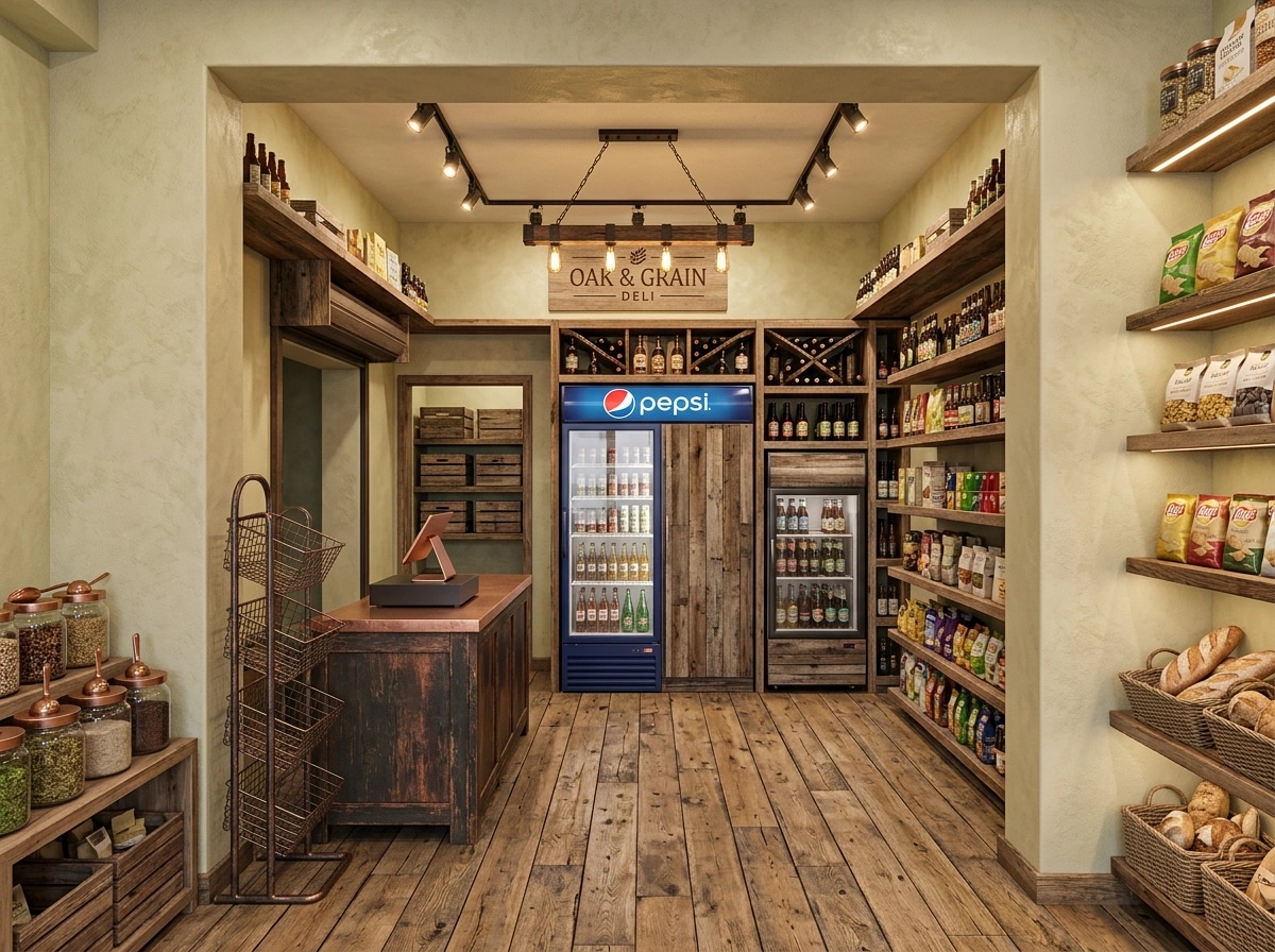 Interior design in Rustic style — shop by GenRoom AI