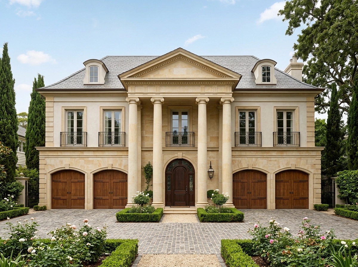 Facade design in Neoclassic Facade style — Facade by GenRoom AI