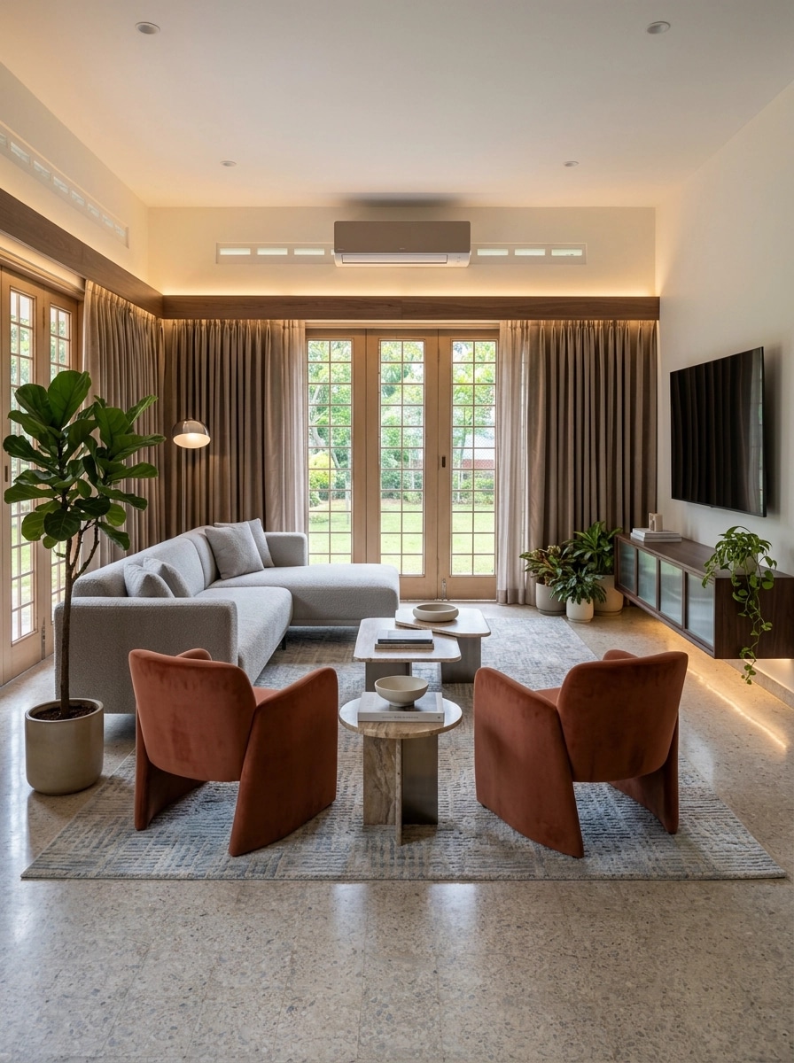 Interior design in Contemporary style — Living Room by GenRoom AI