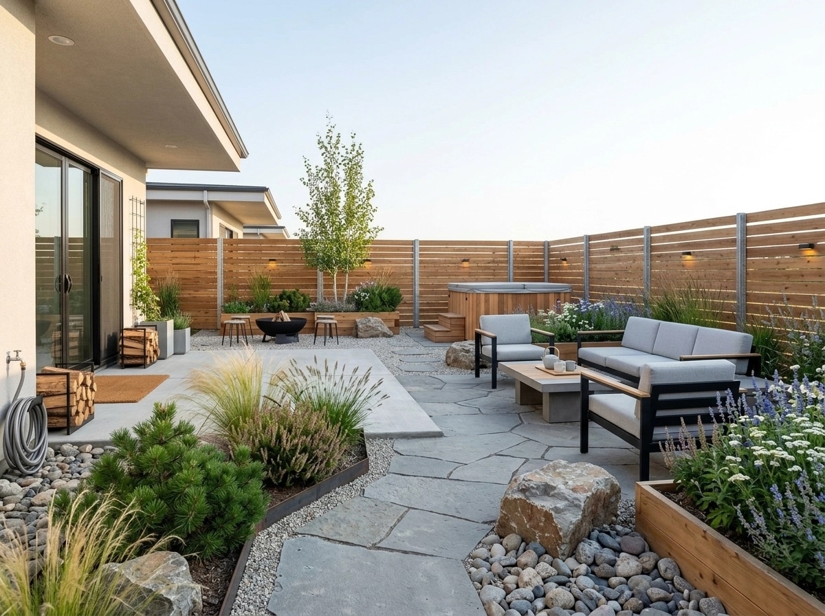 Landschaftsdesign im Scandinavian Garden-Stil — Garten von GenRoom AI