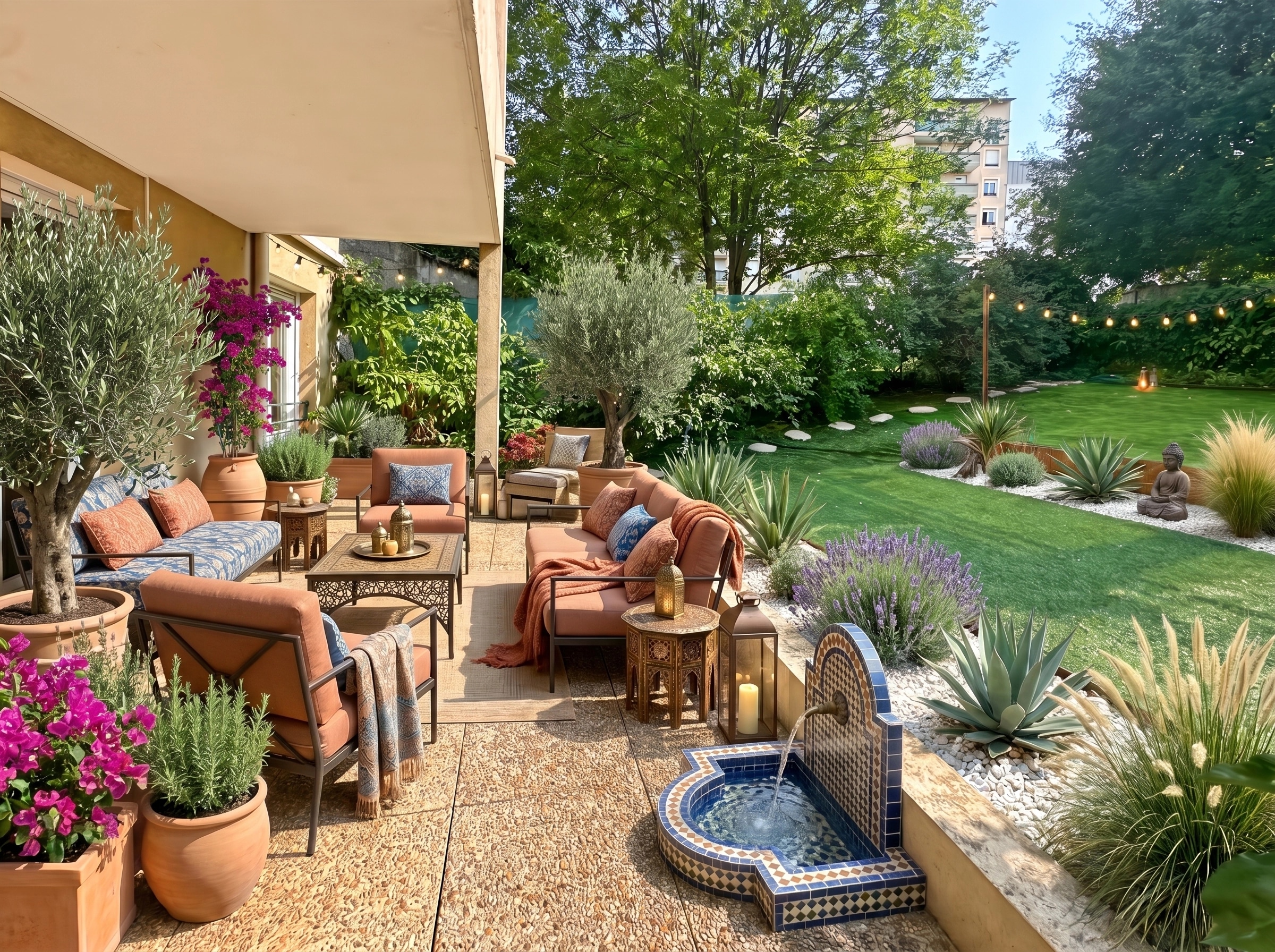 Mediterranean Yard Yard design — yard photo by GenRoom AI