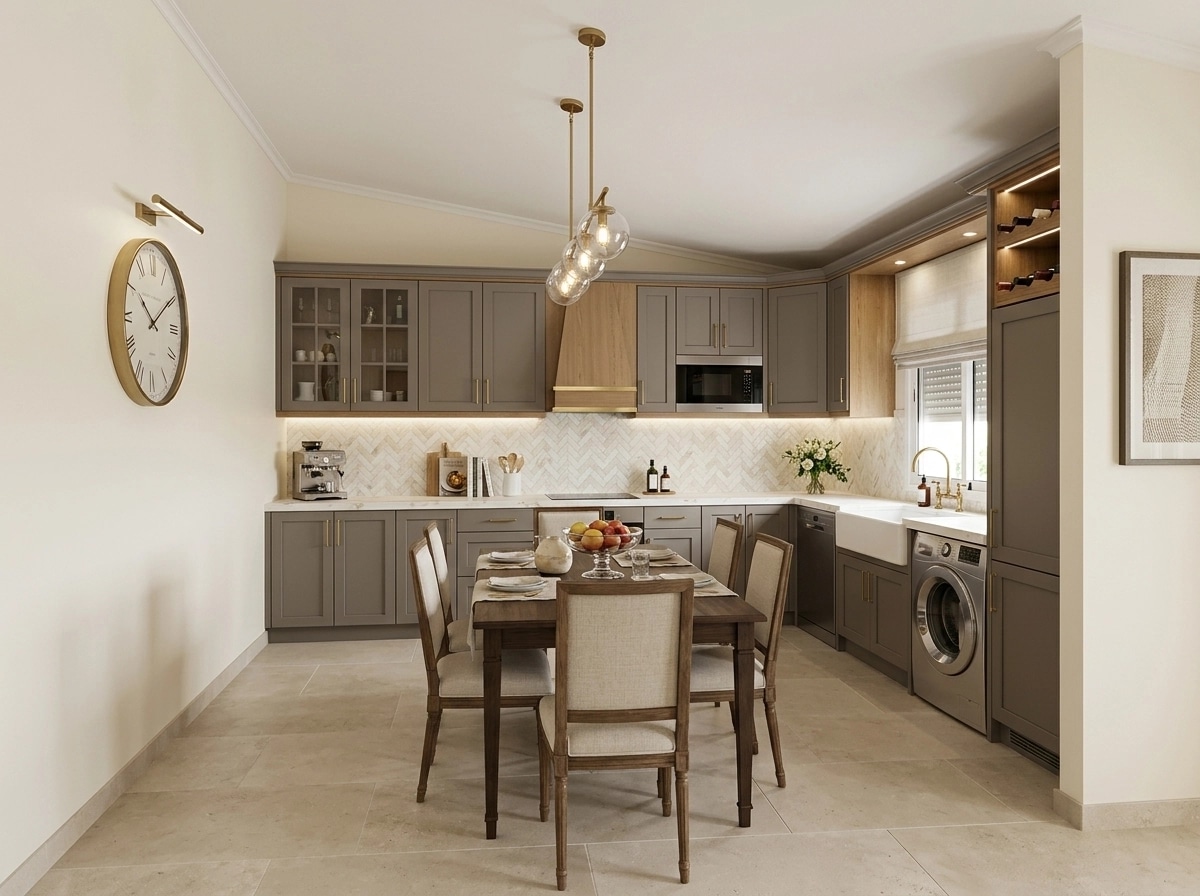 Interior design in Transitional style — Kitchen by GenRoom AI