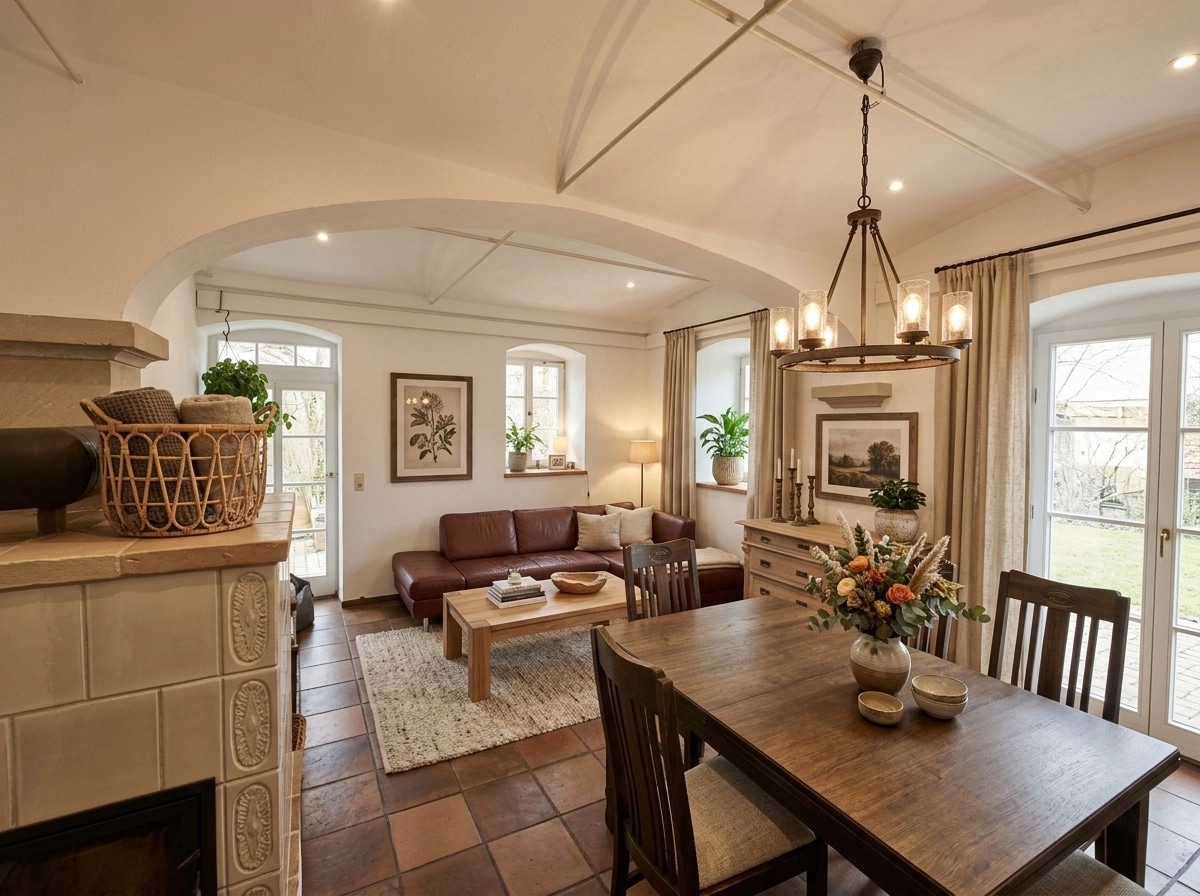 Interior design in Modern Farmhouse style — Living Room by GenRoom AI