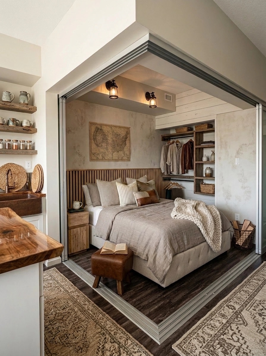 Modern Farmhouse Bedroom design — interior photo by GenRoom AI