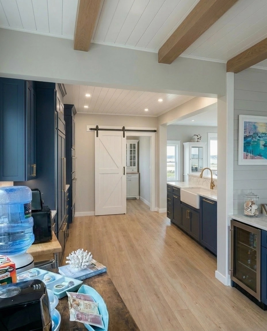 Interior design in Coastal / Hamptons style — Kitchen by GenRoom AI