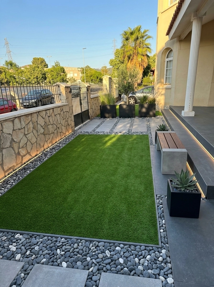 Landscape design in Contemporary Yard style — Yard by GenRoom AI