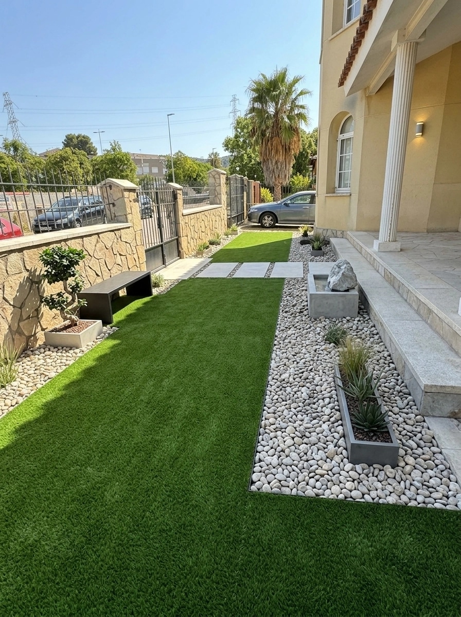 Landscape design in Minimalist Yard style — Yard by GenRoom AI