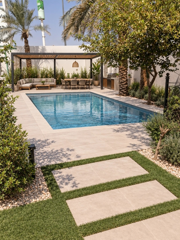 Landscape design in Minimalist Yard style — Yard by GenRoom AI