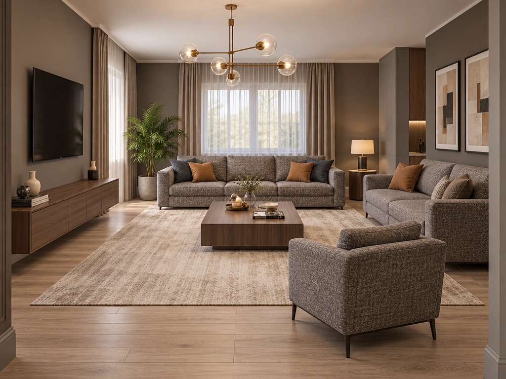 Interior design in Contemporary style — Living Room by GenRoom AI