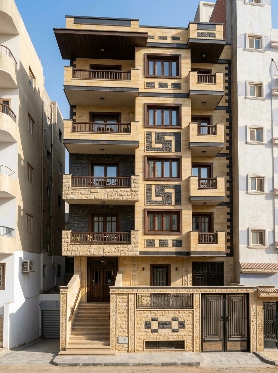 Facade design in Chalet Facade style — photo by GenRoom AI