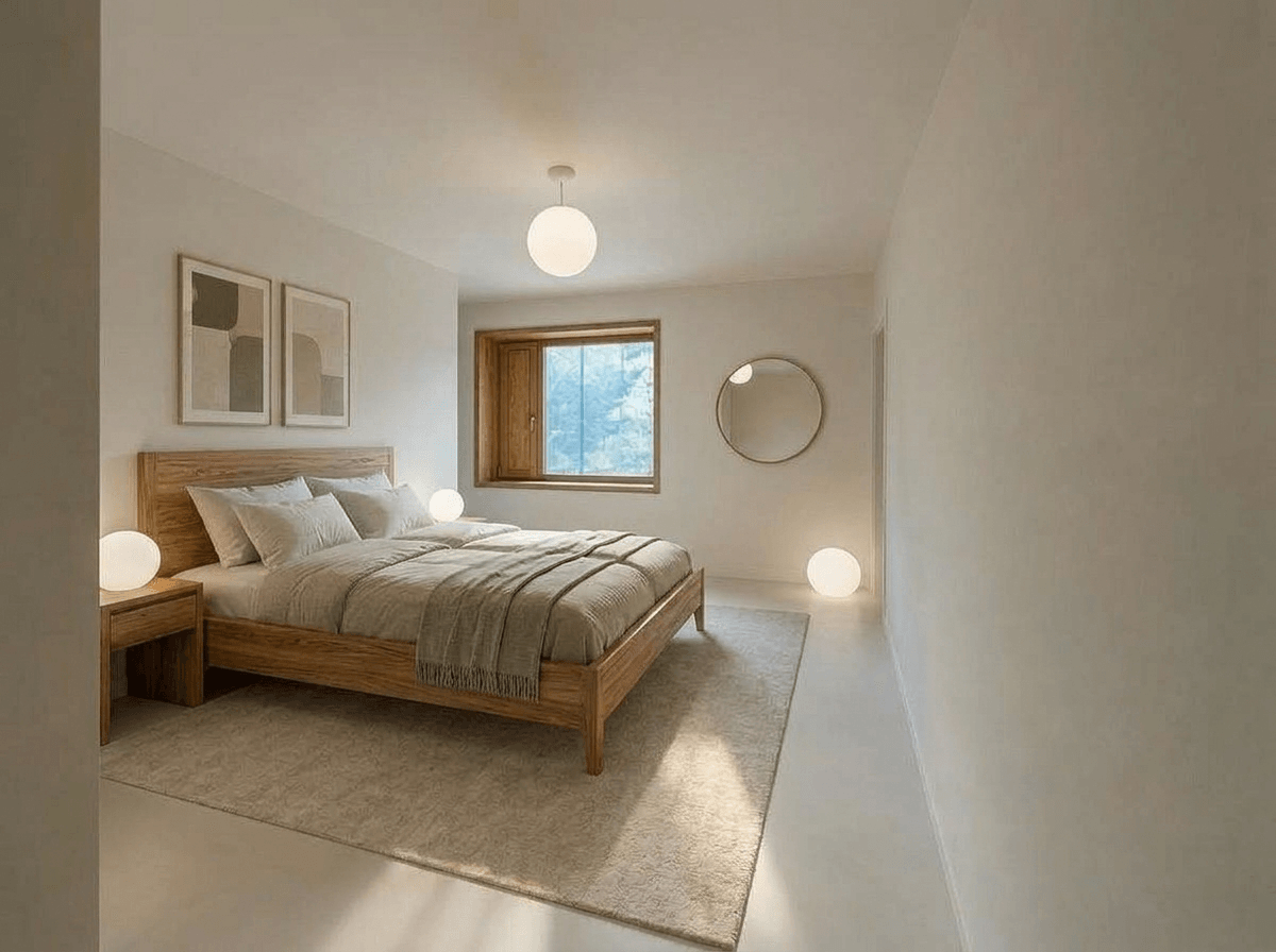 Minimalism Bedroom design — interior photo by GenRoom AI