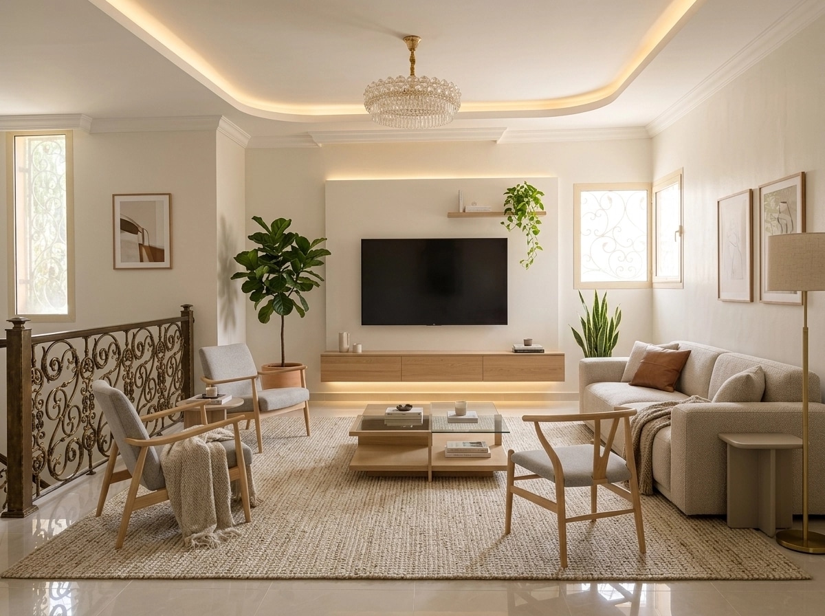 Scandinavian Living Room design — interior photo by GenRoom AI