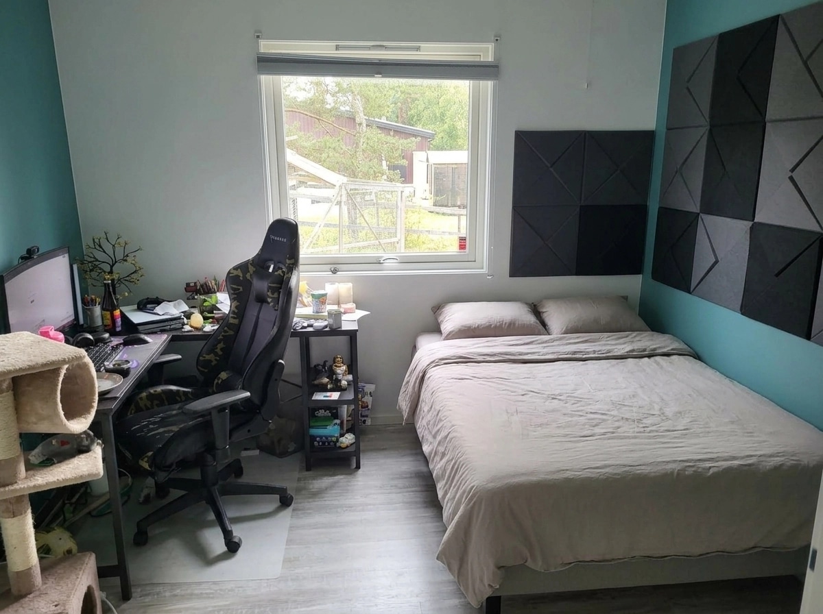 Blacktec Bedroom design — interior photo by GenRoom AI