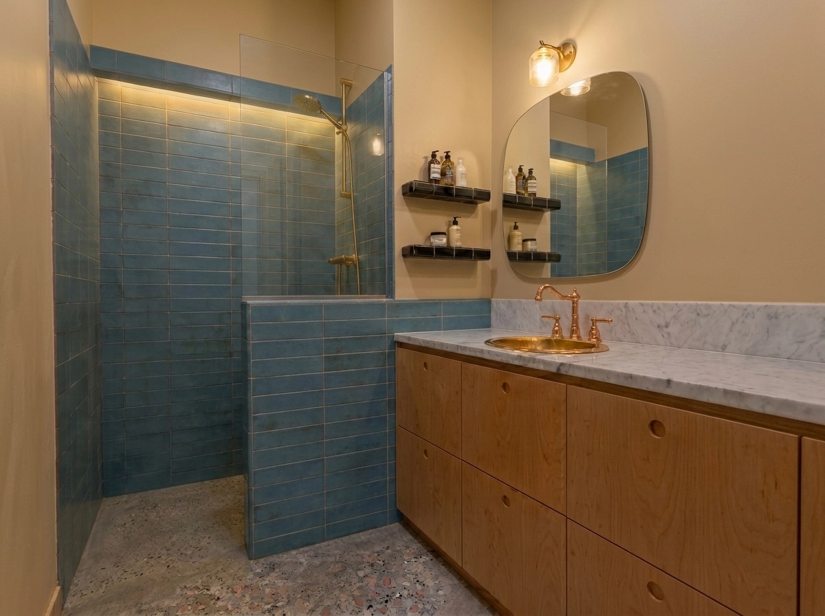 Bathroom interior in no_style style — photo by GenRoom AI