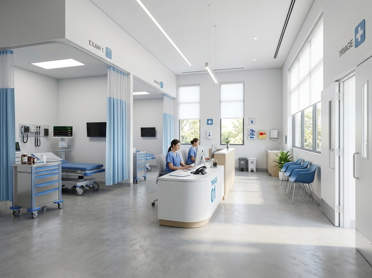 Interior design in Minimalism style — clinic by GenRoom AI