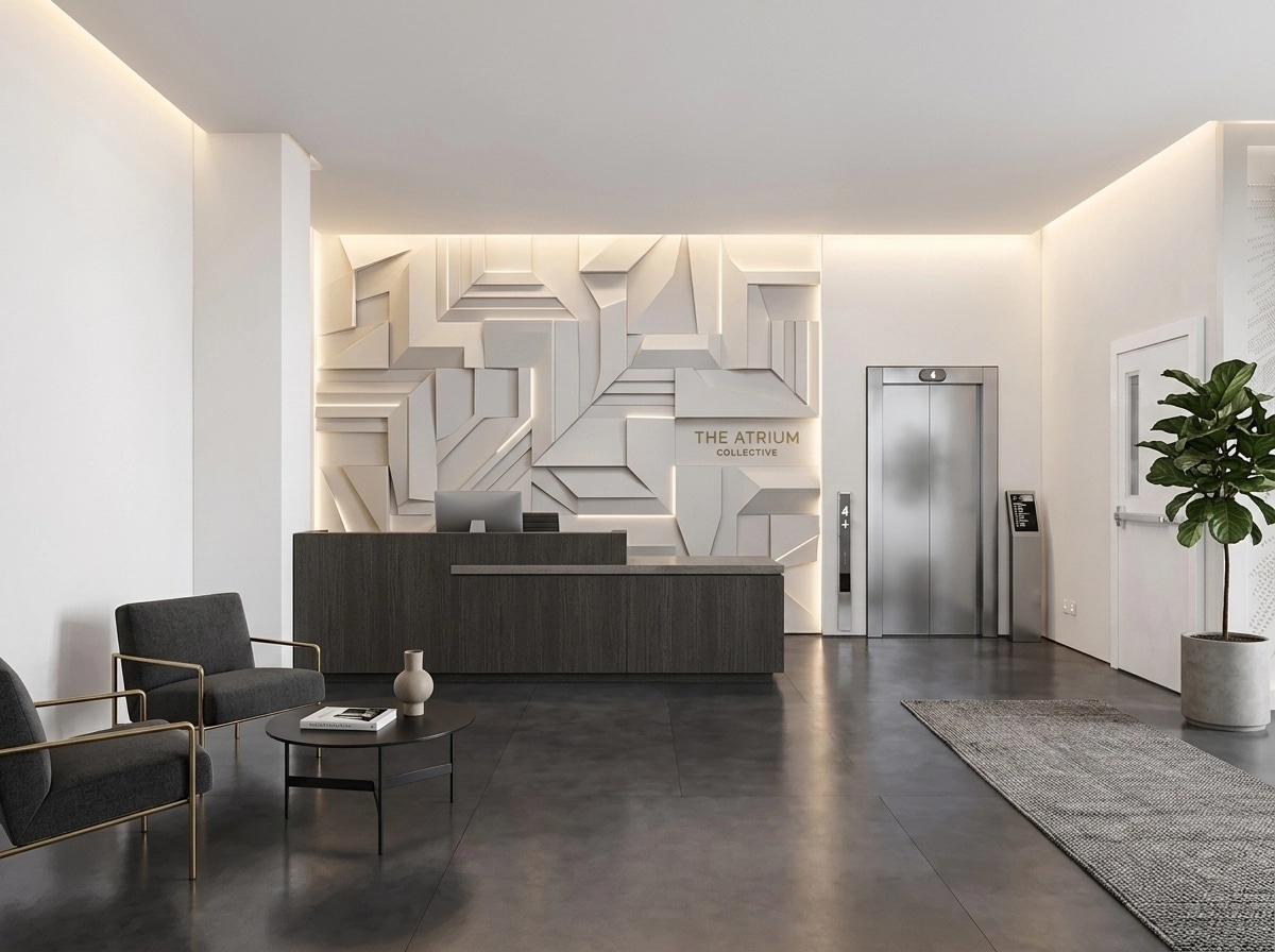 Interior design in Minimalism style — lobby by GenRoom AI