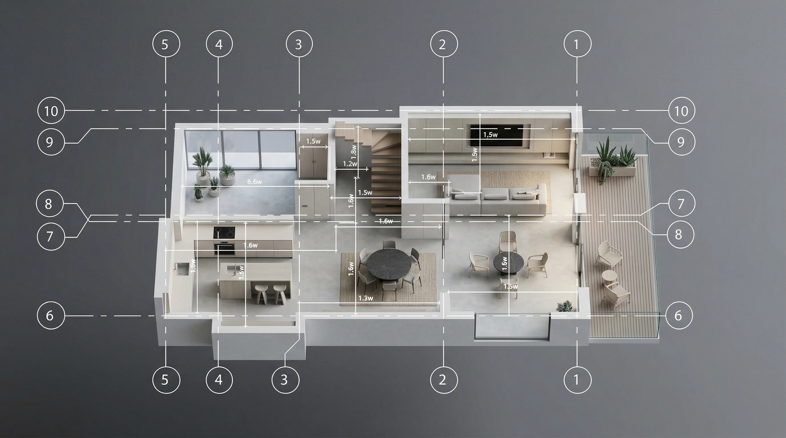 Minimalism Living Room design — interior photo by GenRoom AI