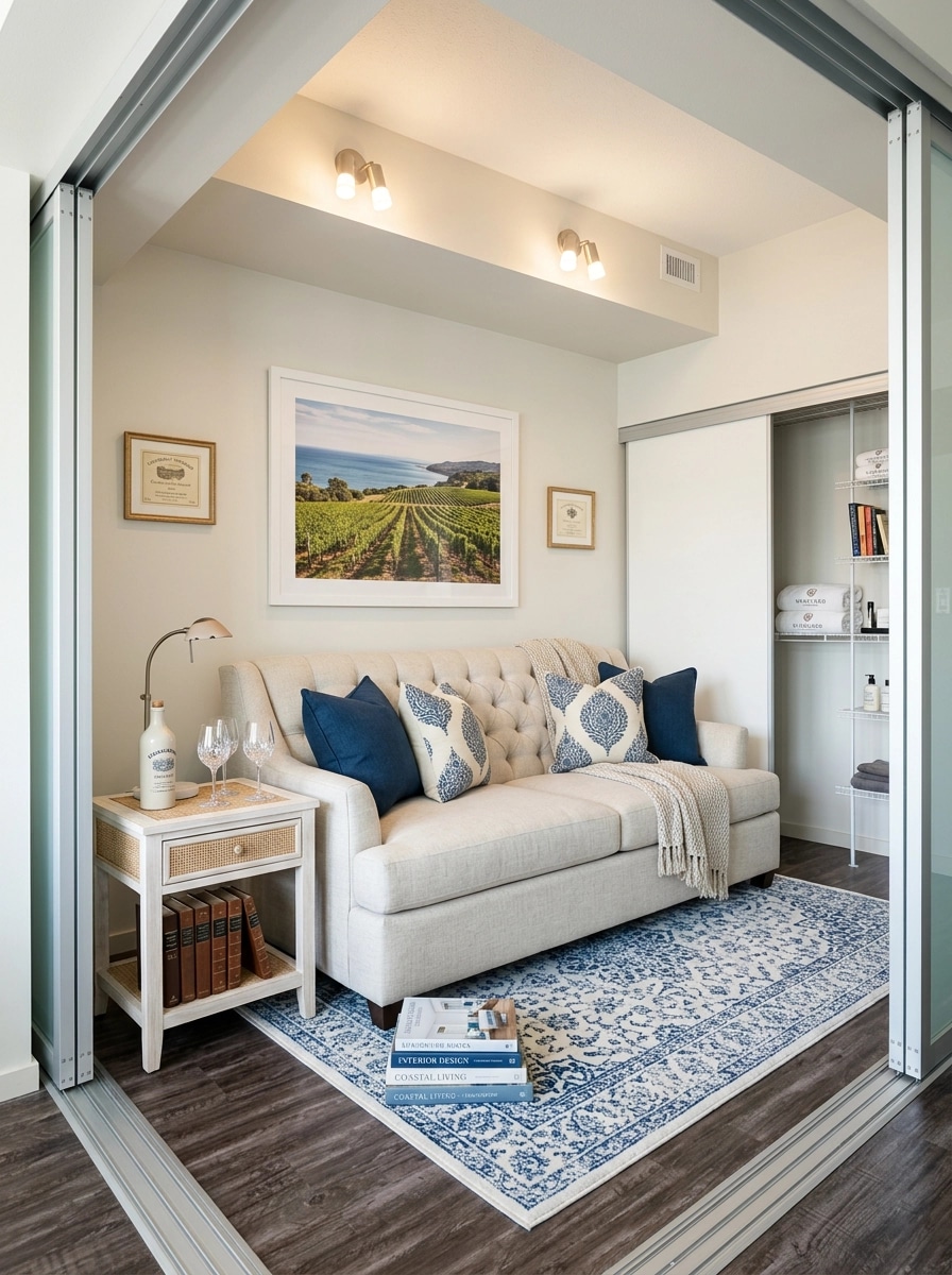 Interior design in Coastal / Hamptons style — Bedroom by GenRoom AI