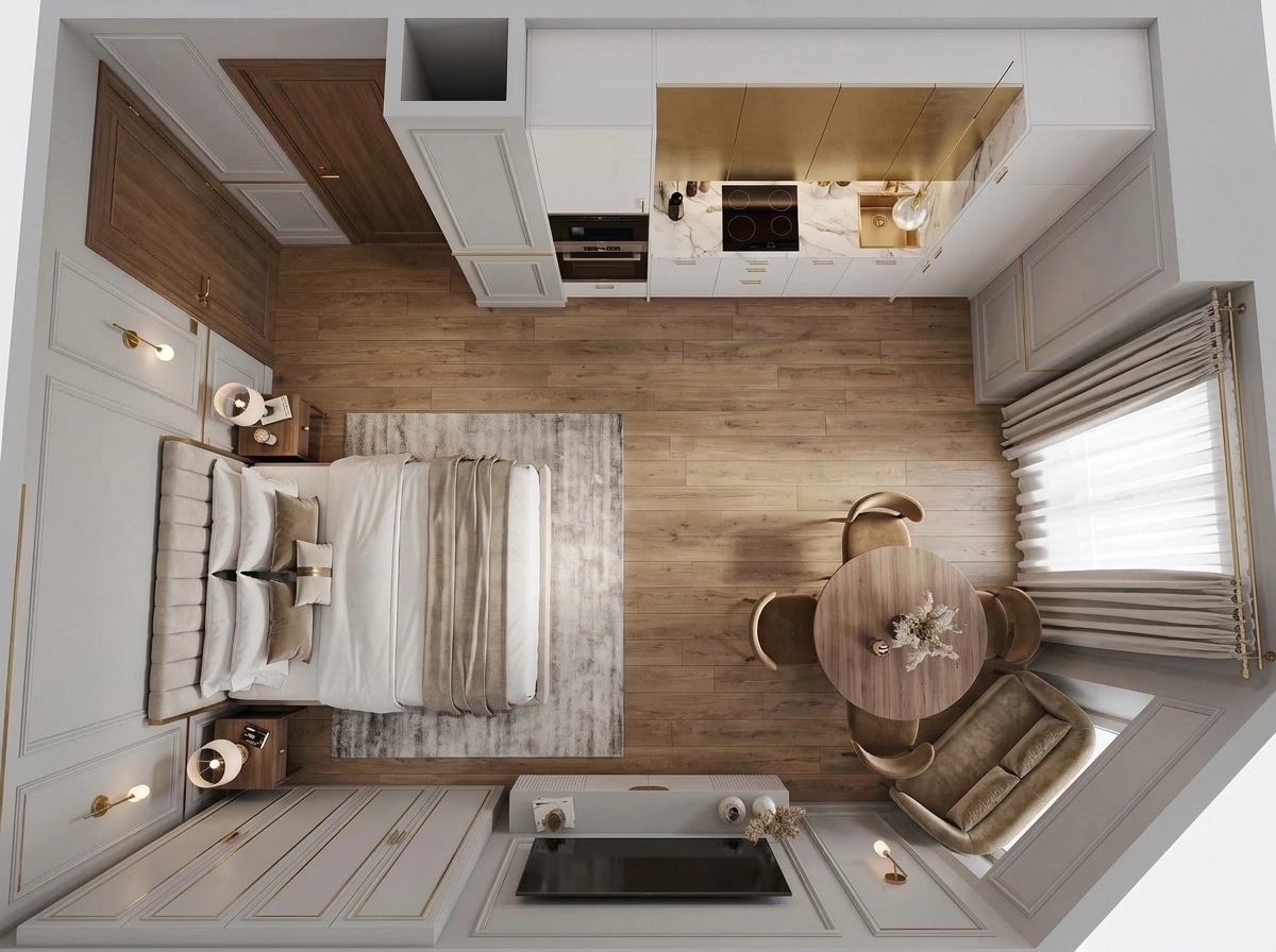 Interior design in Contemporary style — Living Room by GenRoom AI