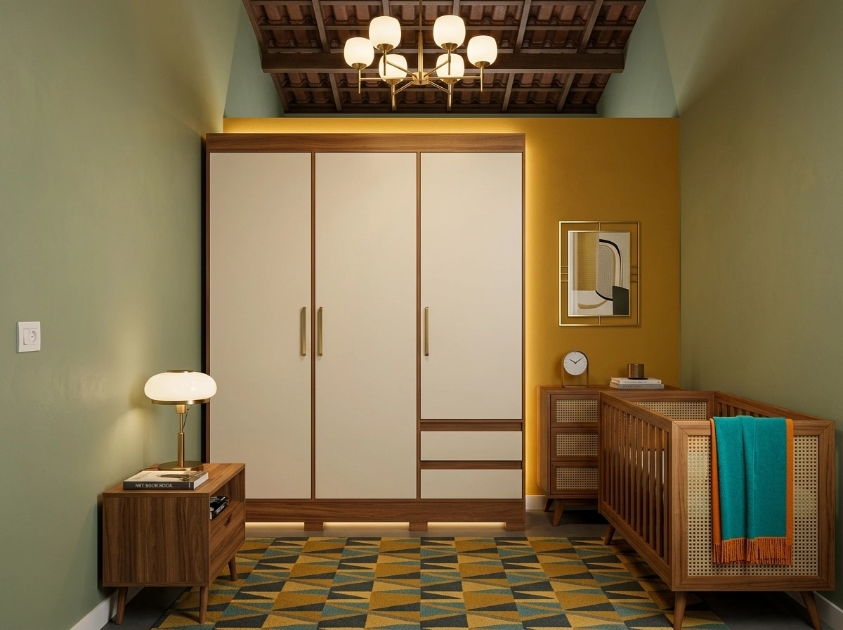 Mid-Century Modern Quarto design — interior photo by GenRoom AI