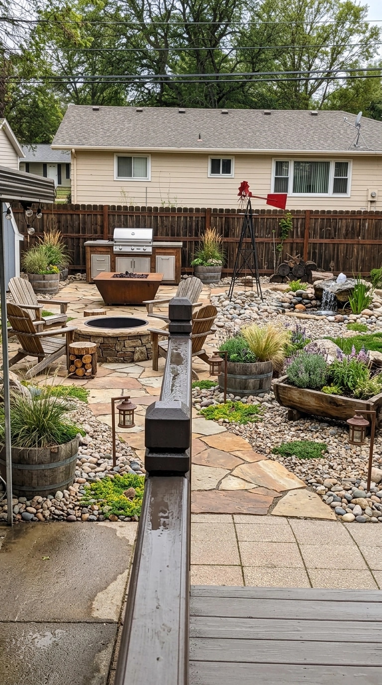 Country Rustic Garden Yard design — yard photo by GenRoom AI