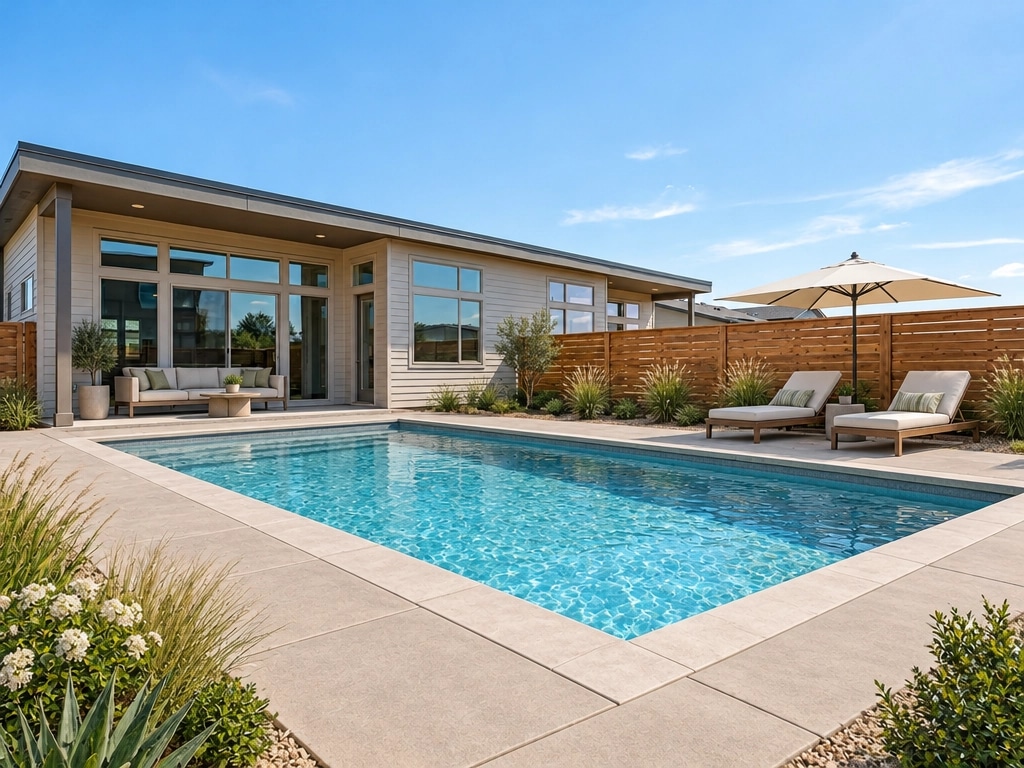 Landscape design in Minimalist Yard style — Yard by GenRoom AI