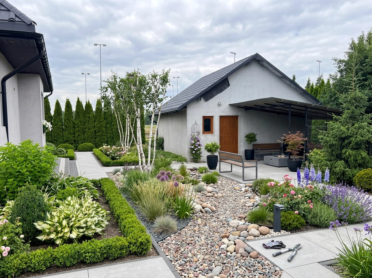 Landscape design in Contemporary Yard style — Yard by GenRoom AI