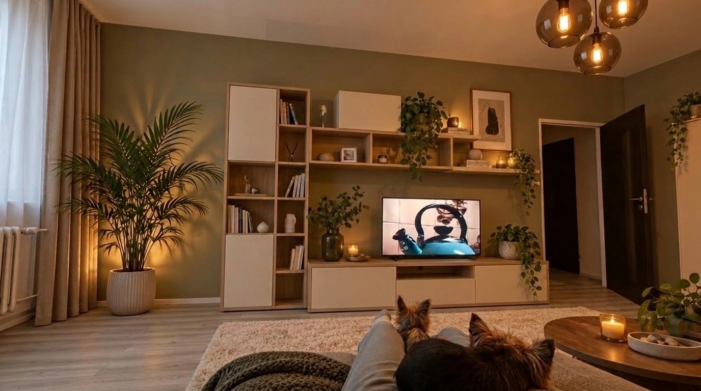 Interior design in Minimalism style — Living Room by GenRoom AI