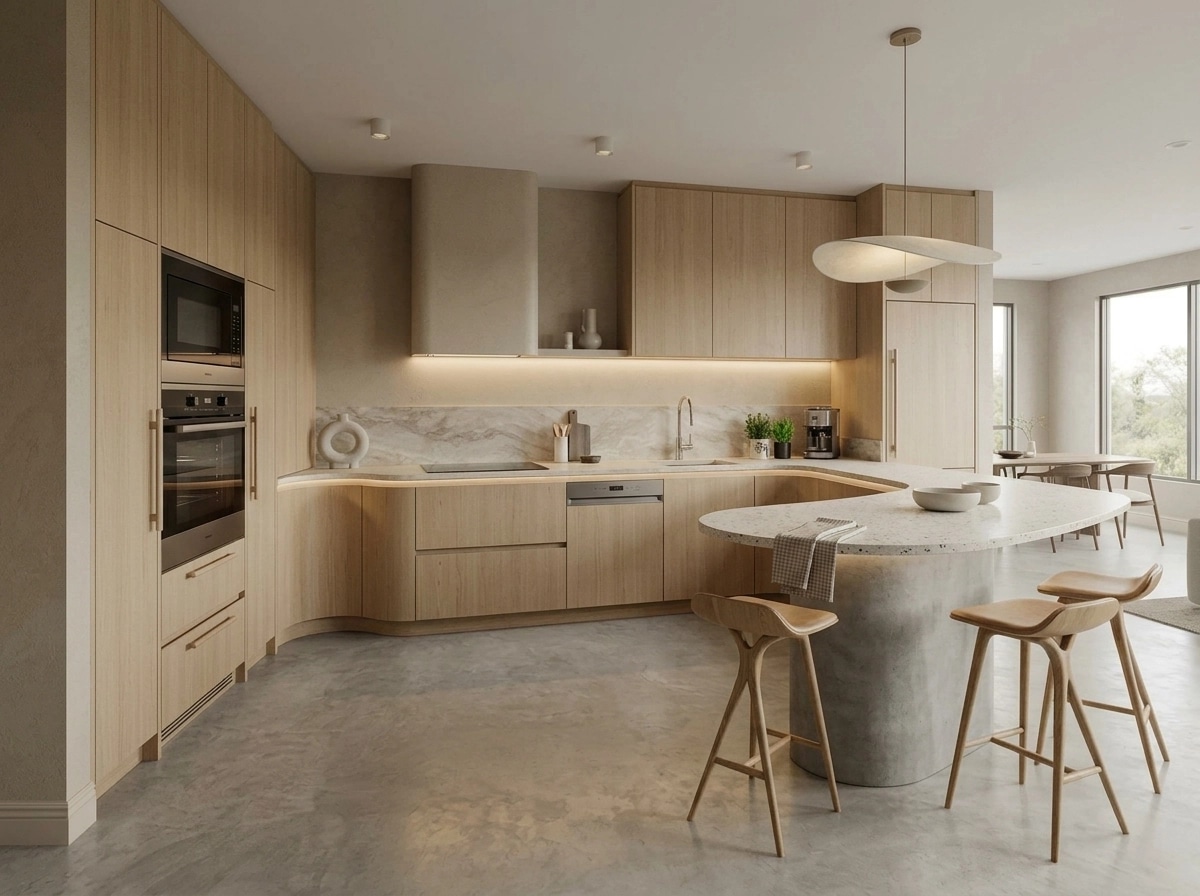 Kitchen interior in Scandinavian style — photo by GenRoom AI