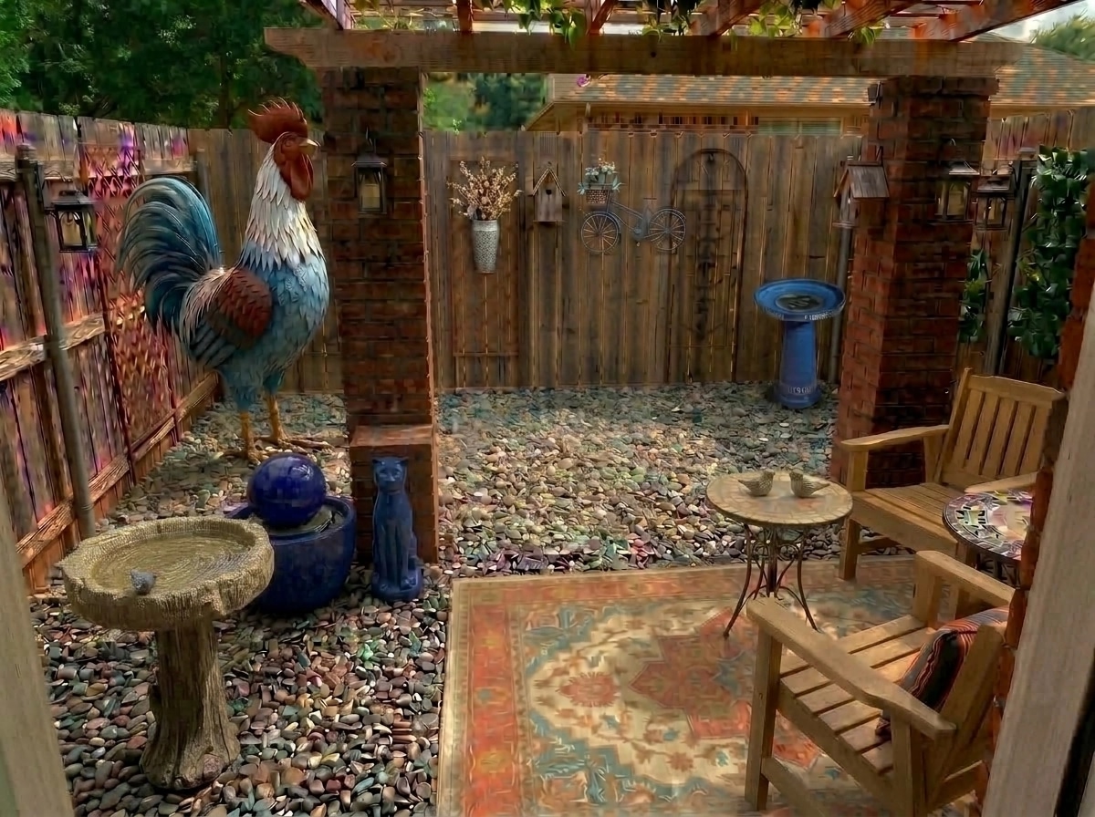 Landscape design in Mediterranean Yard style — Yard by GenRoom AI