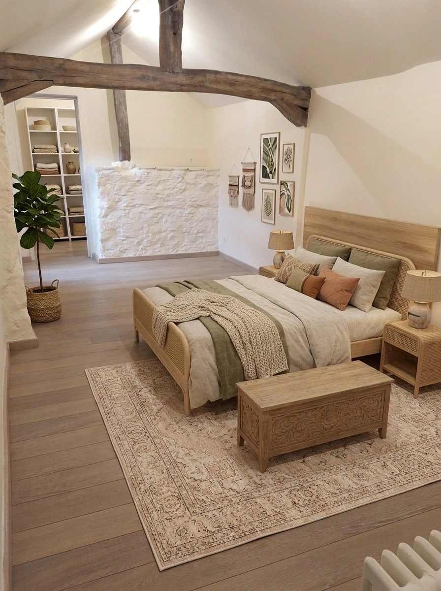 Interior design in Bohemian style — Bedroom by GenRoom AI