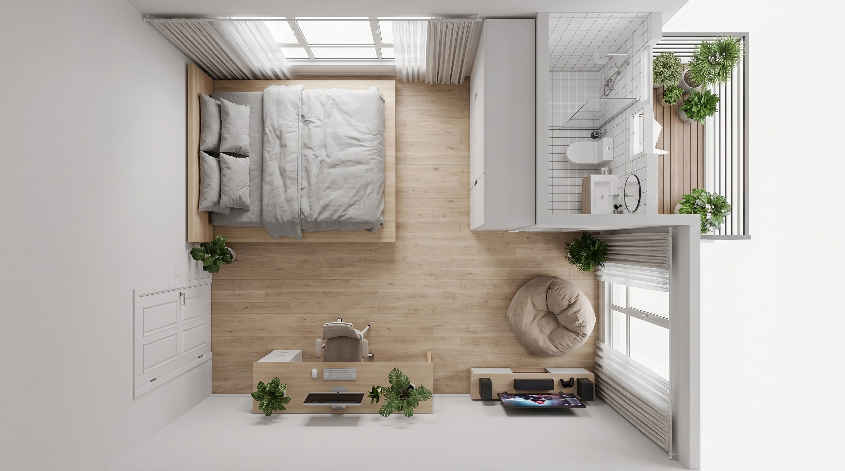 Scandinavian Living Room design — interior photo by GenRoom AI