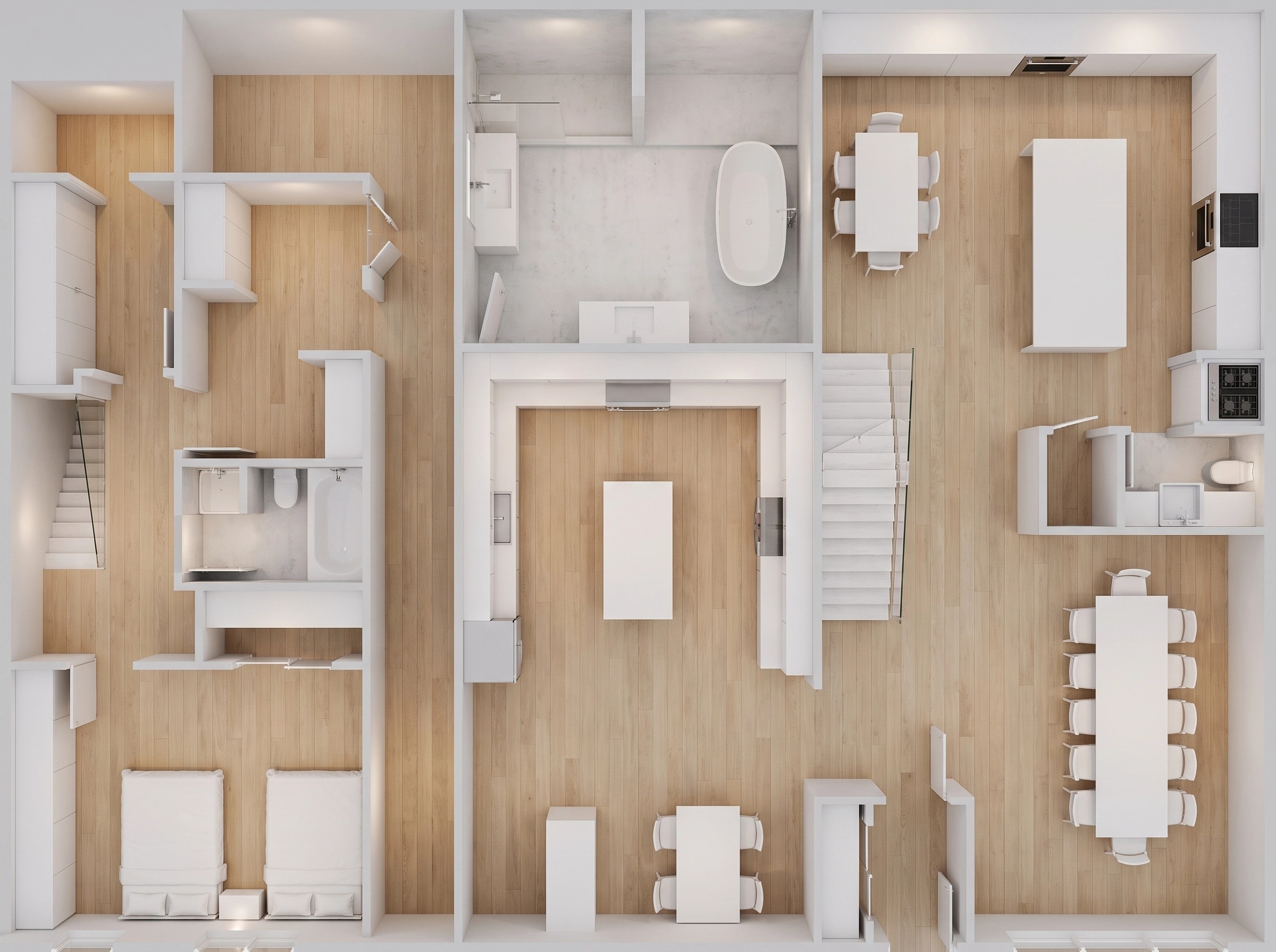 Interior design in Minimalism style — Living Room by GenRoom AI