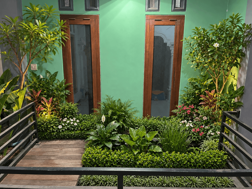 Yard design in Classic Garden style — photo by GenRoom AI