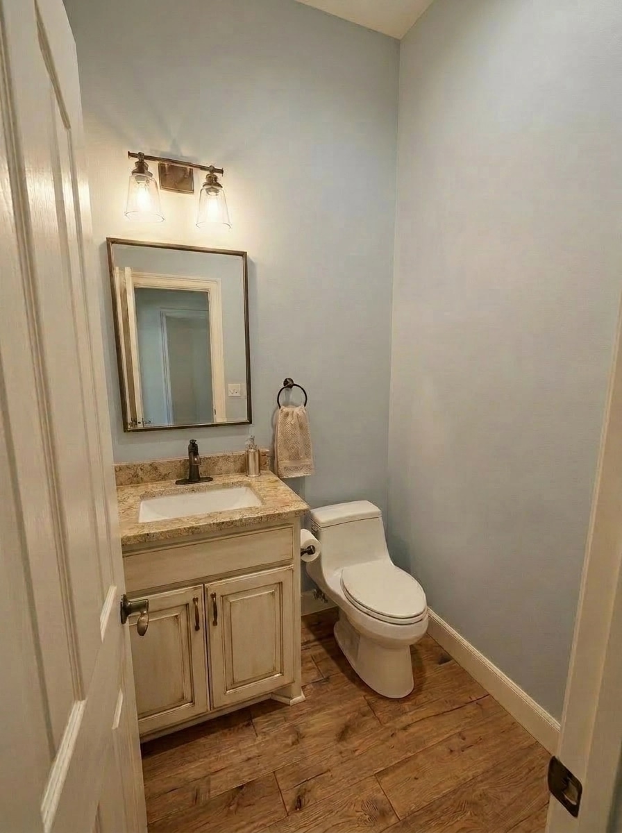 Interior design in Modern Farmhouse style — Bathroom by GenRoom AI