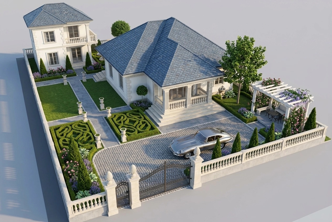 Classic Garden Yard design — yard photo by GenRoom AI